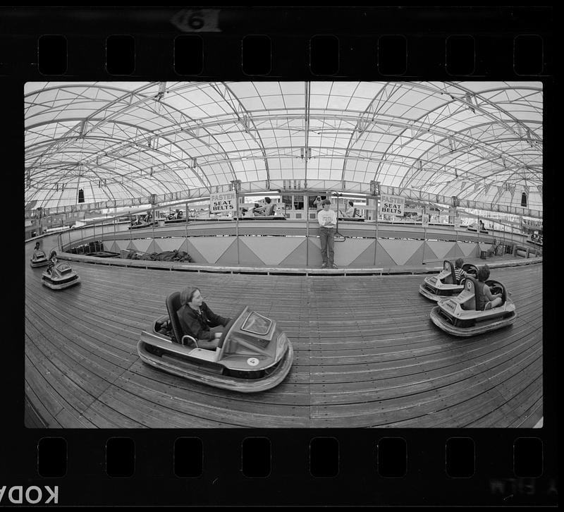 Bumper cars fun, Paragon Park, Nantasket