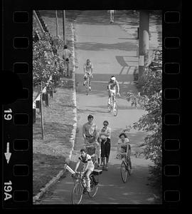 Summertime on Charles River embankment, Charles River, Back Bay