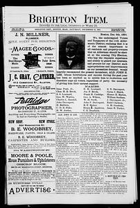 The Brighton Item, December 12, 1891