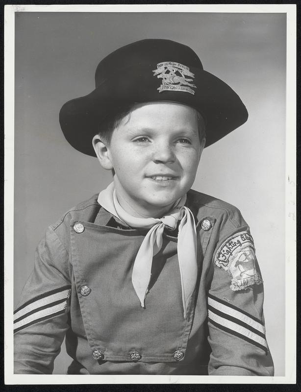 Rusty of "Rinty". Twelve-year-old Lee Aaker stars as young cavalryman Rusty on "The Adventures of Rin Tin Tin" (ABC-TV, Fridays, 7:30-8 PM, EDT).