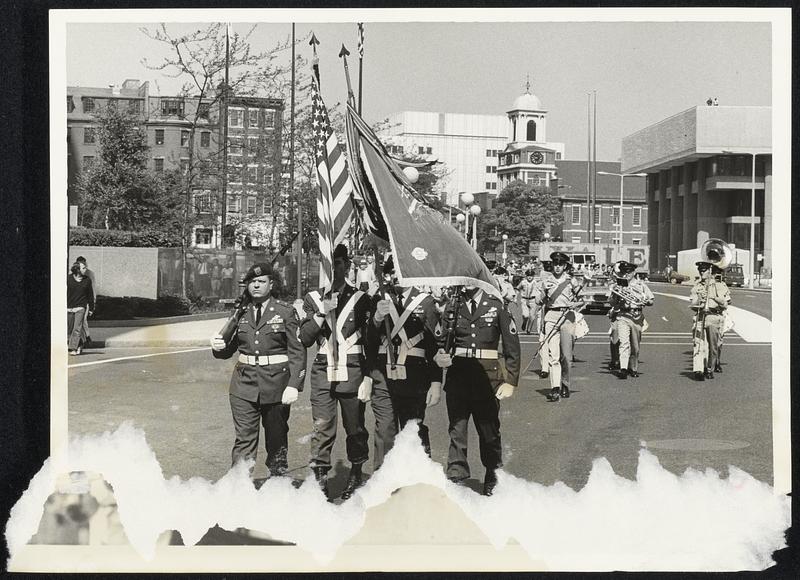 Vets parade from gov. center - Digital Commonwealth