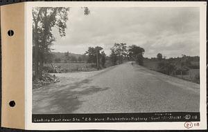 Contract No. 21, Portion of Ware-Belchertown Highway, Ware and Belchertown, looking east near Sta. 26, Ware-Belchertown highway, Ware and Belchertown, Mass., Jul. 12, 1932