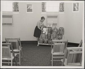 Ena Cane in the early days of the Whately Historical Society