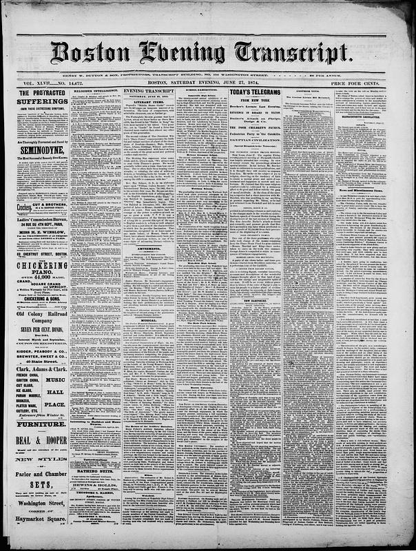 Boston Evening Transcript - Digital Commonwealth