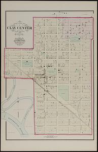 Gray's new map of Clay Center, Clay County, Kansas