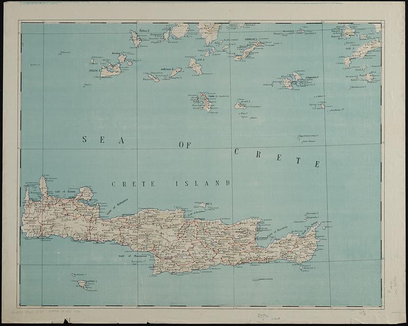 Map of Greece, geographical and altimetric
