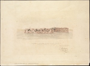 Appearance of Fort Sumter on Sunday afternoon, August 23d, 1863