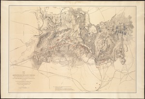 Map of the battlefield of Bull Run, Virginia. Brig. Gen. Irvin McDowell commanding the U.S. forces, Gen. [P.] G.T. Beauregard commanding the Confederate forces, July 21st 1861