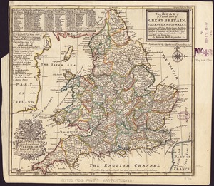 The roads of ye south part of Great Britain, called England and Wales