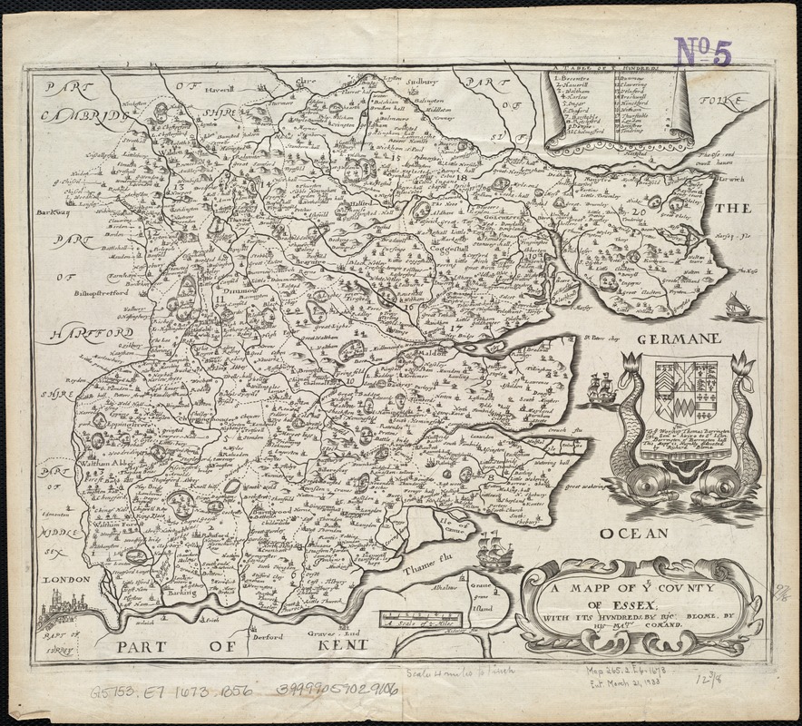 A mapp of ye county of Essex