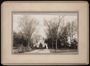 Cemeteries/headstones. Newton, MA. Entrance - Newton Cemetery