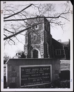 Churches. Newton, MA. First Church in Newton, UCC