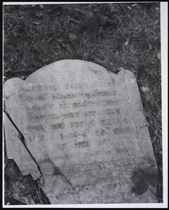Cemeteries/headstones. Newton, MA. M. Fuller, headstone