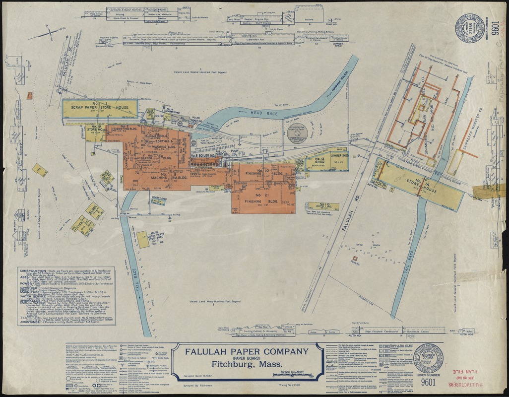 Falulah Paper Company (Paper Board), Fitchburg, Mass. [insurance map]