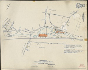 Fitchburg Paper Company, Fitchburg, Mass., Tenements. [insurance map]
