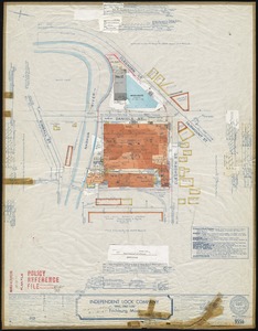 Independent Lock Company "Daniel Street Plant," Fitchburg, Mass. [insurance map]