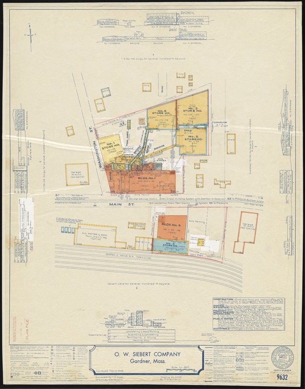 O. W. Siebert Company, Gardner, Mass. [insurance map]