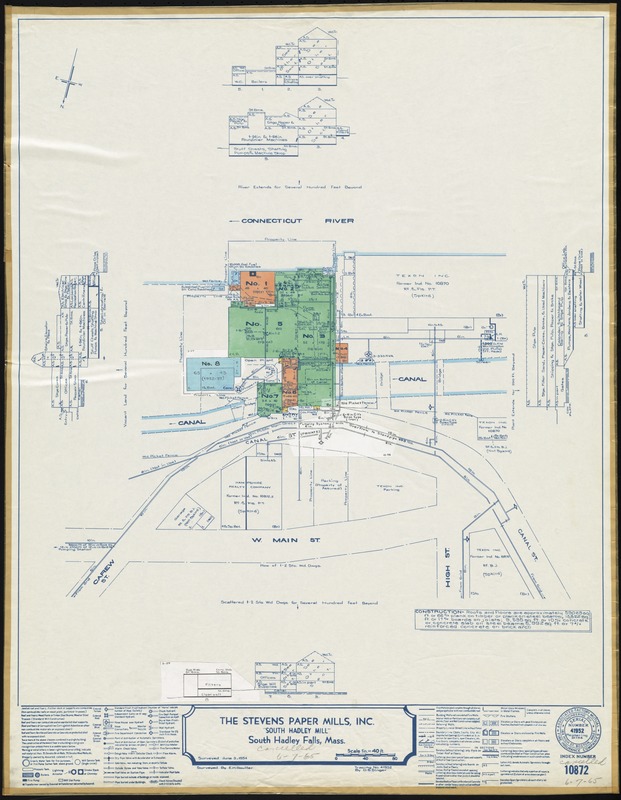 The Stevens Paper Mills, Inc. "South Hadley Mill," South Hadley Falls, Mass. [insurance map]