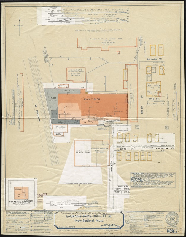 Laurans Bros., Inc., et al, New Bedford, Mass. [insurance map]