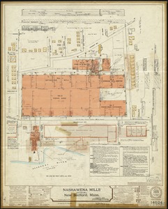 Nashawena Mills (Cotton Mill), New Bedford, Mass. [insurance map]