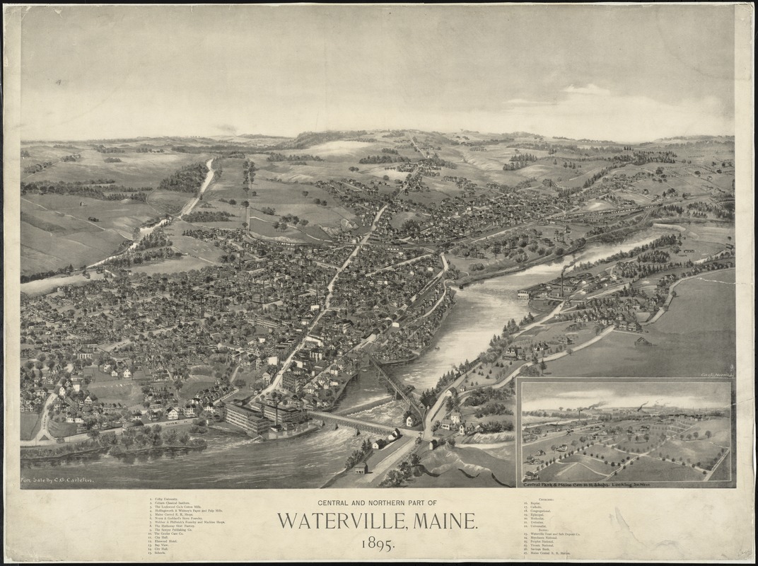 Central and Northern Part of Waterville, Maine, 1895 /