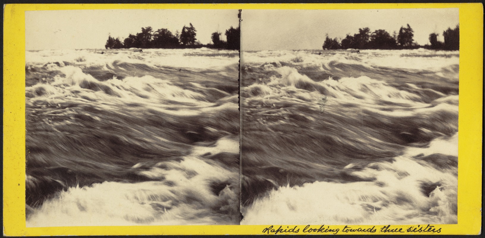 View of the rapids, looking towards the Three Sisters