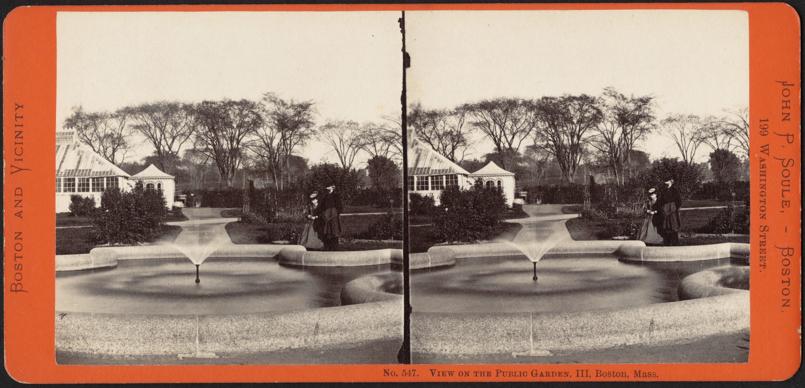 View on the Public Garden, III, Boston, Mass.