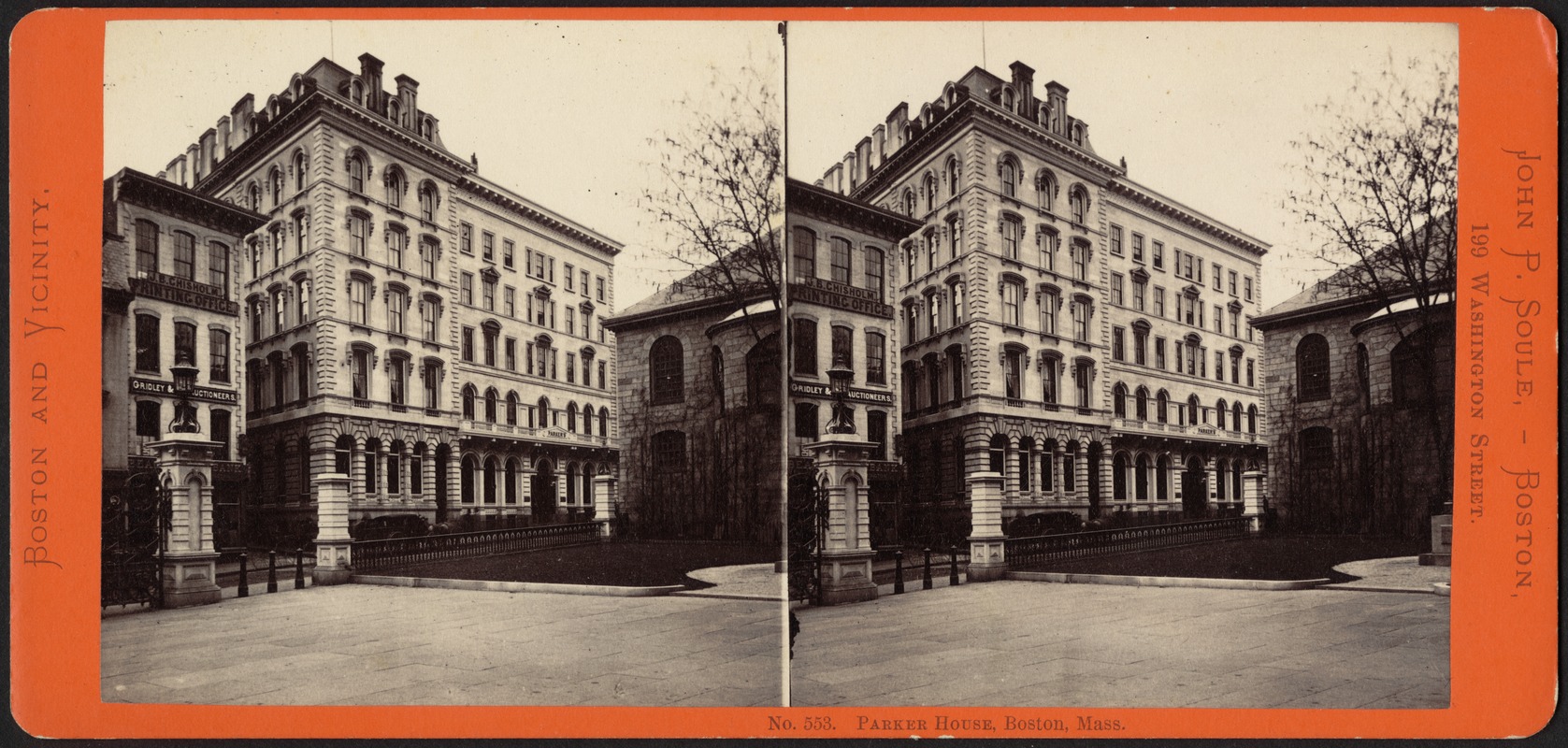 Parker House, Boston, Mass.