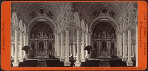 Interior of Church of the Immaculate Conception, Boston, Mass.