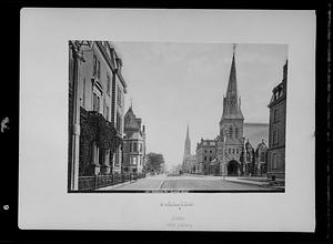 Copy negative of 1868 photo titled "Berkeley St., Boston, Mass."
