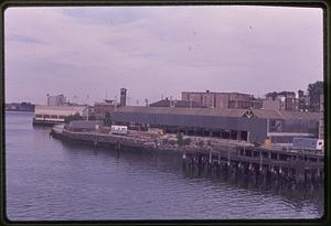 North End shoreline from the Charles River Bridge Boston North End