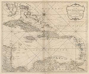A new chart of the West Indian Islands