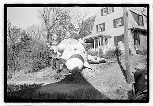 Giant pig character balloon