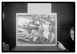 Modern art c/o Collier Copies of oils & watercolor & 2 statues