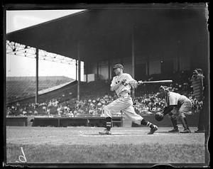 Boston Braves batter Wally Berger, Braves Field