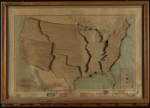 Historical map, showing the successive acquisitions of territory by the United States of America