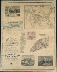 Plan of the town of Millbury