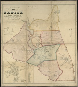Map of the town of Natick, Middlesex County, Mass