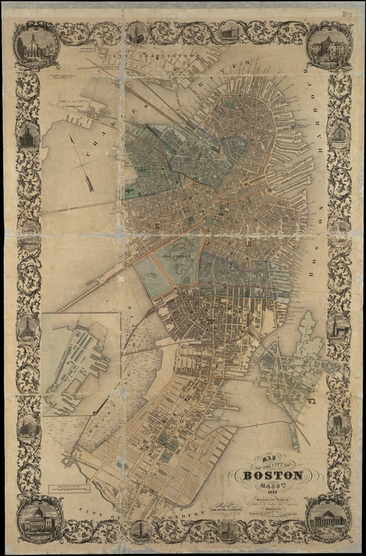 Map of the city of Boston, Massts., 1852