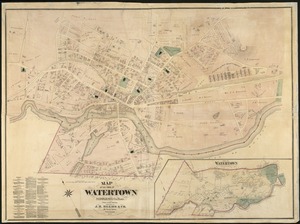 Map of the town of Watertown