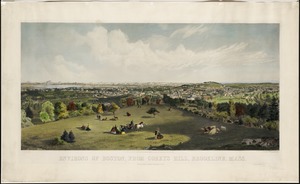 Environs of Boston, from Corey's Hill, Brookline, Mass