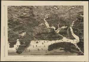 Bird's-eye view of Boston and its environs