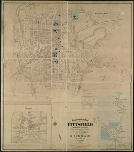 Topographical map of Pittsfield, Berkshire Co., Mass