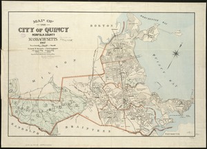 Map of the city of Quincy, Norfolk County, Massachusetts, 1907