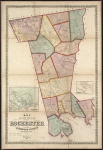 Map of the town of Rochester, Plymouth County, Massachusetts