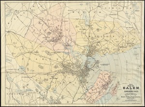 1903 Map of Salem and surrounding places