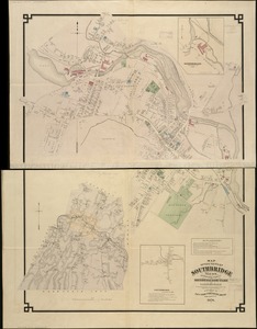 Map of the town of Southbridge, Mass