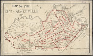 Map of the city of Somerville 1884