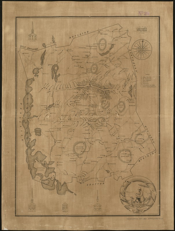 A Map of the town of Shrewsbury, Mass