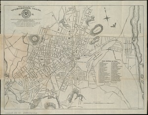 Pocket map of the city of Worcester, Mass